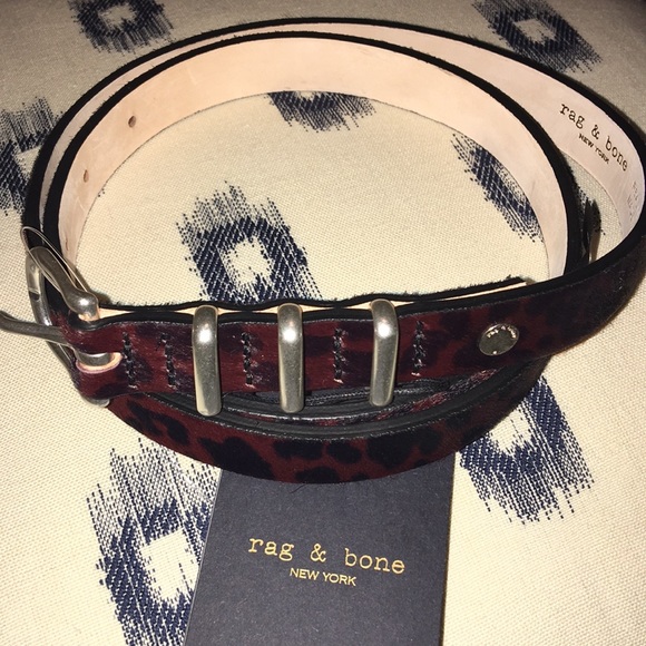 rag and bone leopard belt